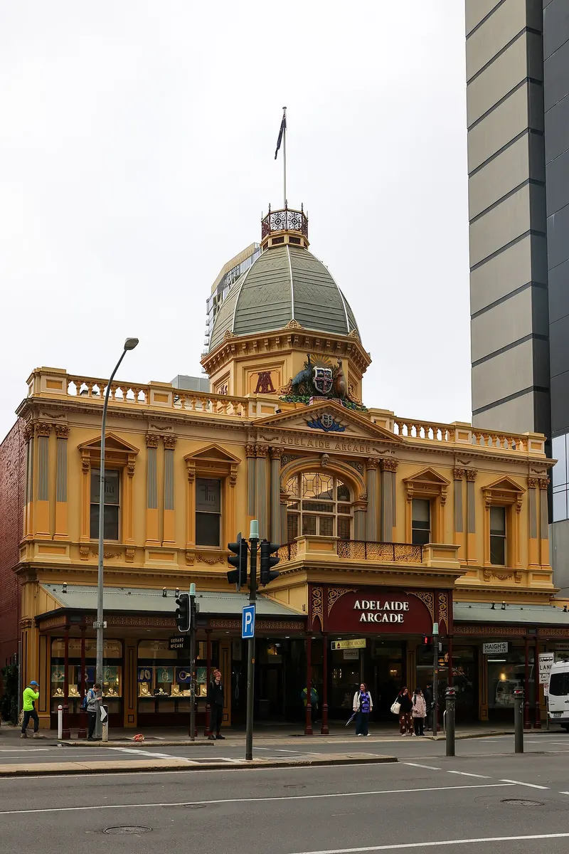 The Victorian Adelaide Arcade in Adelaide’s Rundle Mall