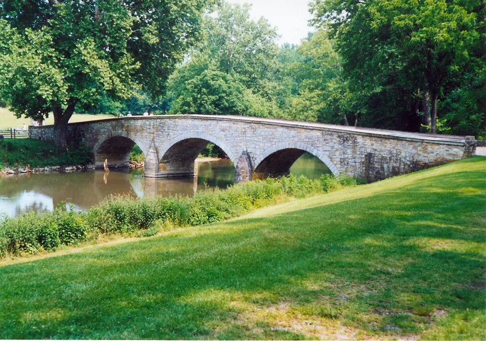 Burnside Bridge over Antietam Creek at Antietam National Battlefield