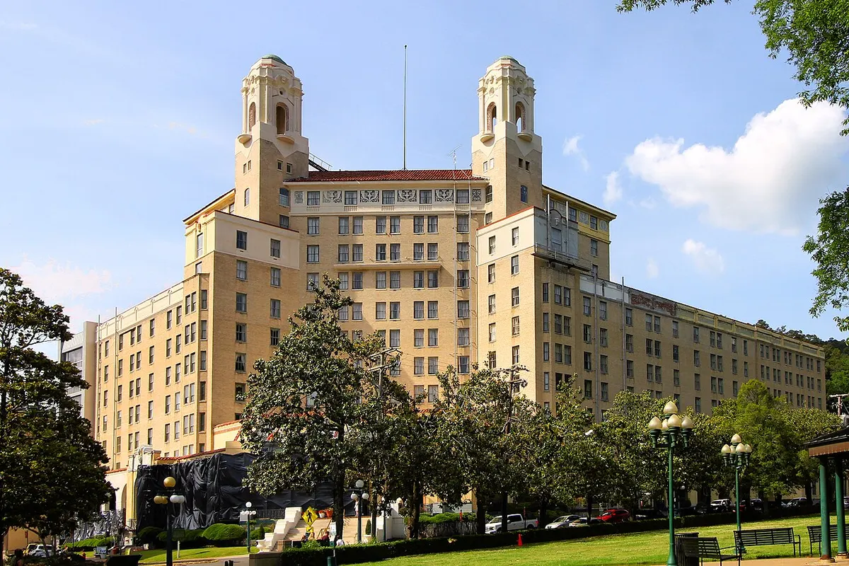 The Arlington Hotel in Hot Springs, Arkansas, photographed in 2023