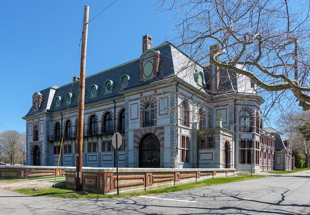 Belcourt Castle, the Louis XIII-style mansion on Bellevue Avenue in Newport, Rhode Island