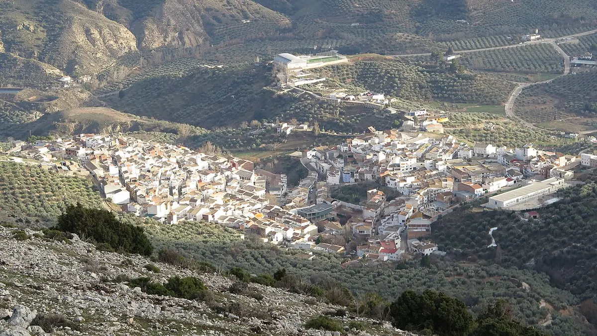 A view of the village of Bélmez de la Moraleda in Jaén province, Andalusia