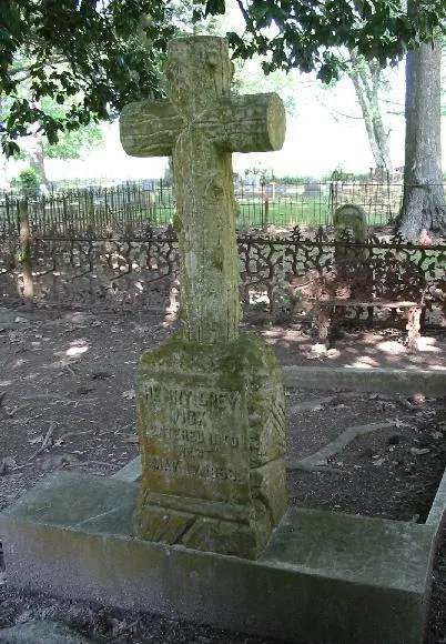 Gravestone of Henry Vick behind the Chapel of the Cross in Madison County, Mississippi