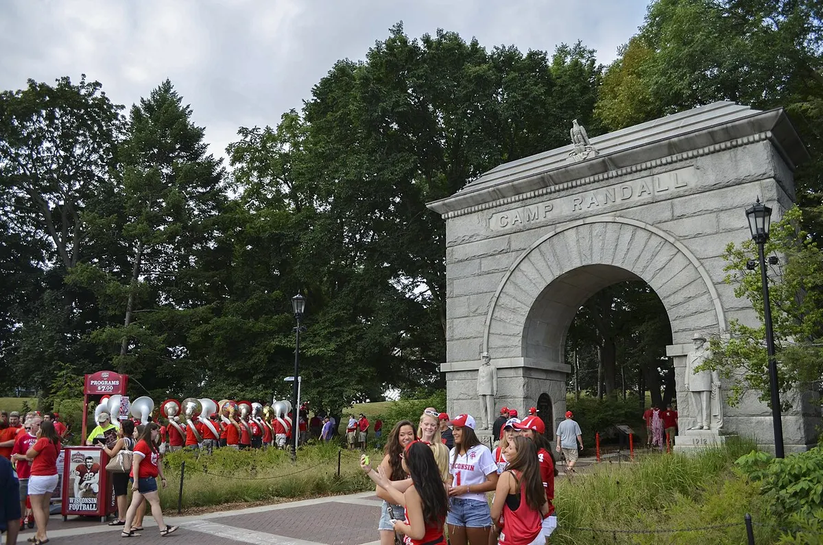 The Camp Randall Memorial Arch in Madison, Wisconsin
