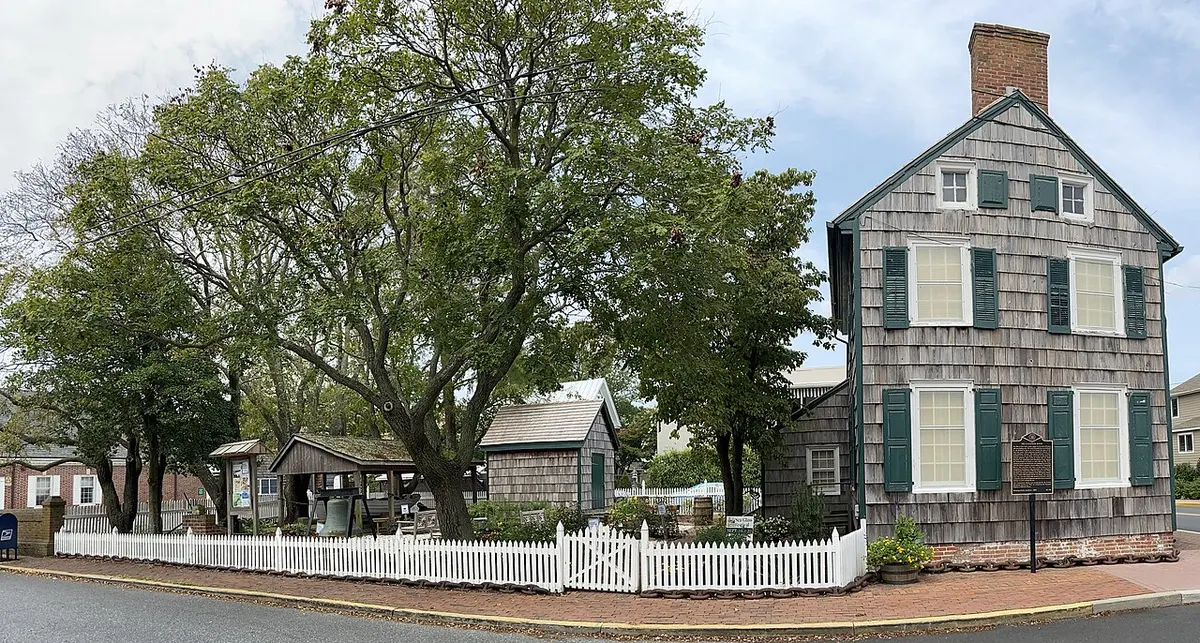 The Cannonball House on Front Street in Lewes, Delaware
