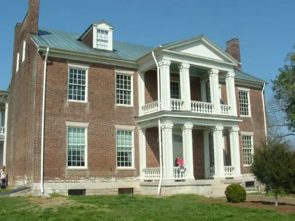 The front of Carnton Plantation, the McGavock family house in Franklin, Tennessee