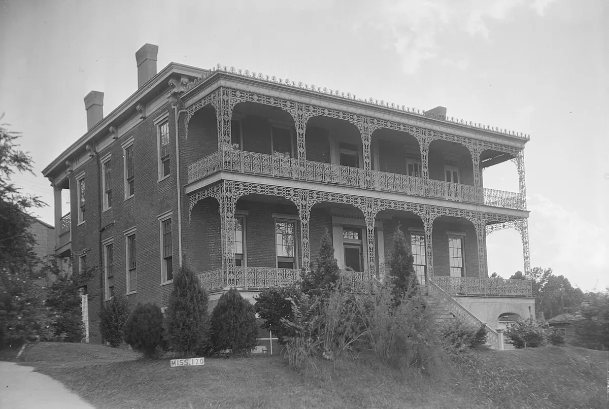 The Duff Green Mansion, an 1856 antebellum house in Vicksburg, Mississippi
