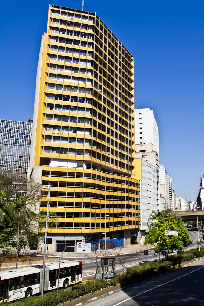The Edifício Praça da Bandeira, formerly the Joelma building, in central São Paulo
