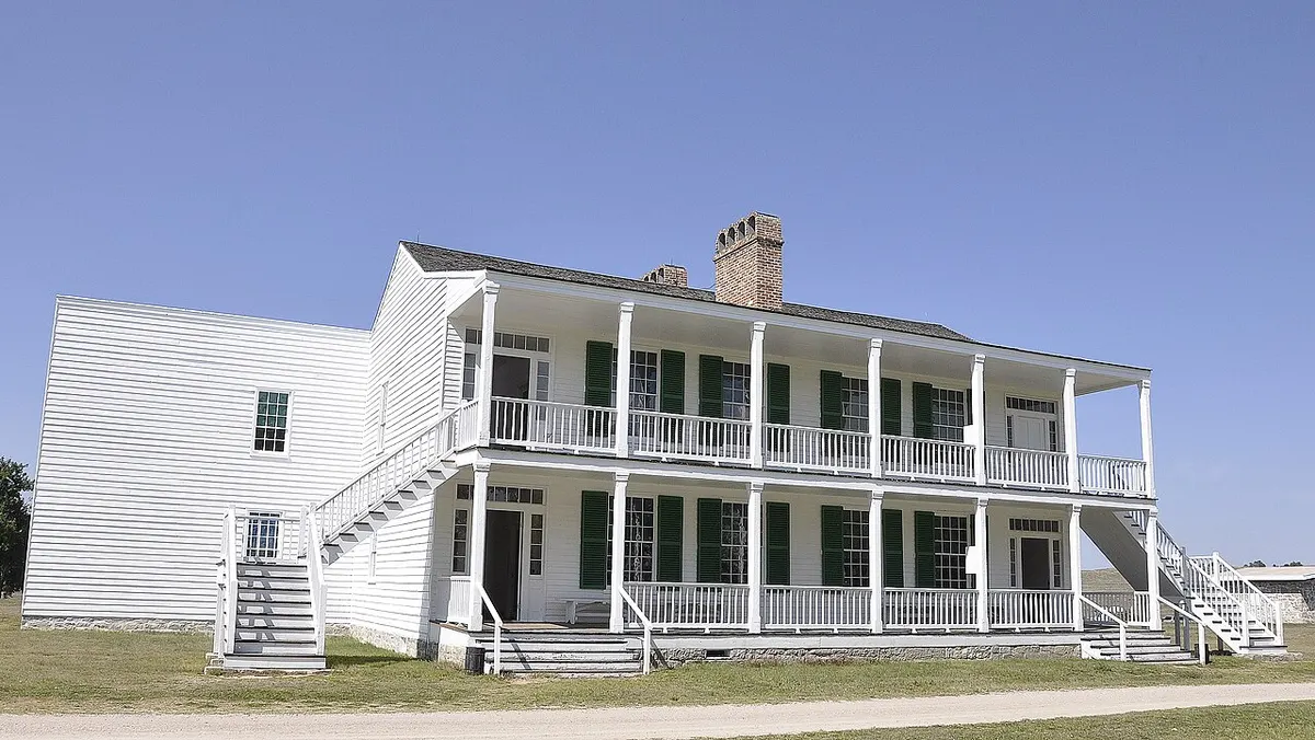 Old Bedlam, the oldest standing military building in Wyoming, at Fort Laramie National Historic Site