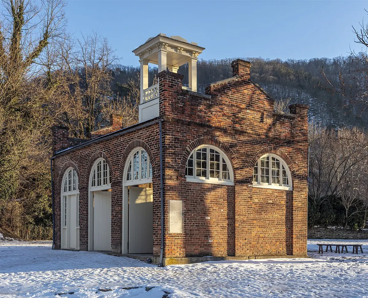 John Brown’s Fort, the former armory fire engine house at Harpers Ferry, West Virginia