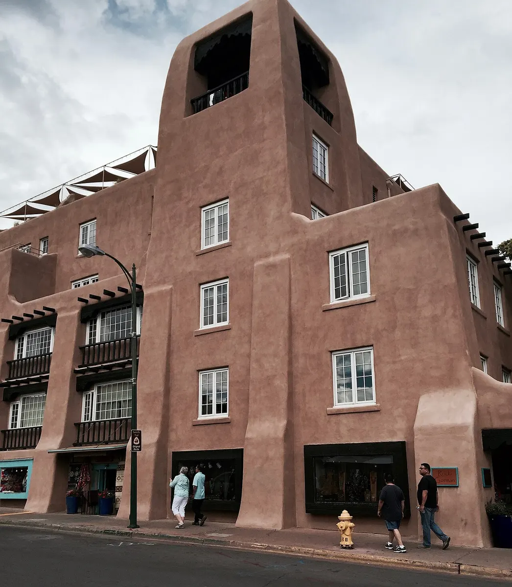 La Fonda on the Plaza, the Pueblo-style hotel on Santa Fe’s plaza