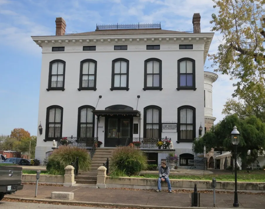 The red brick Italianate Lemp Mansion in the Benton Park neighbourhood of St. Louis
