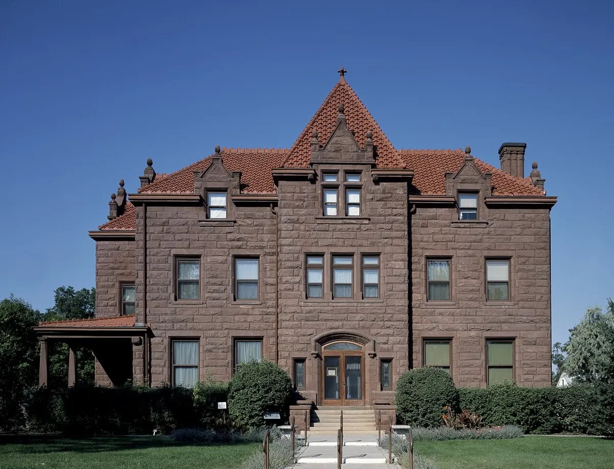 The red sandstone Moss Mansion in Billings, Montana