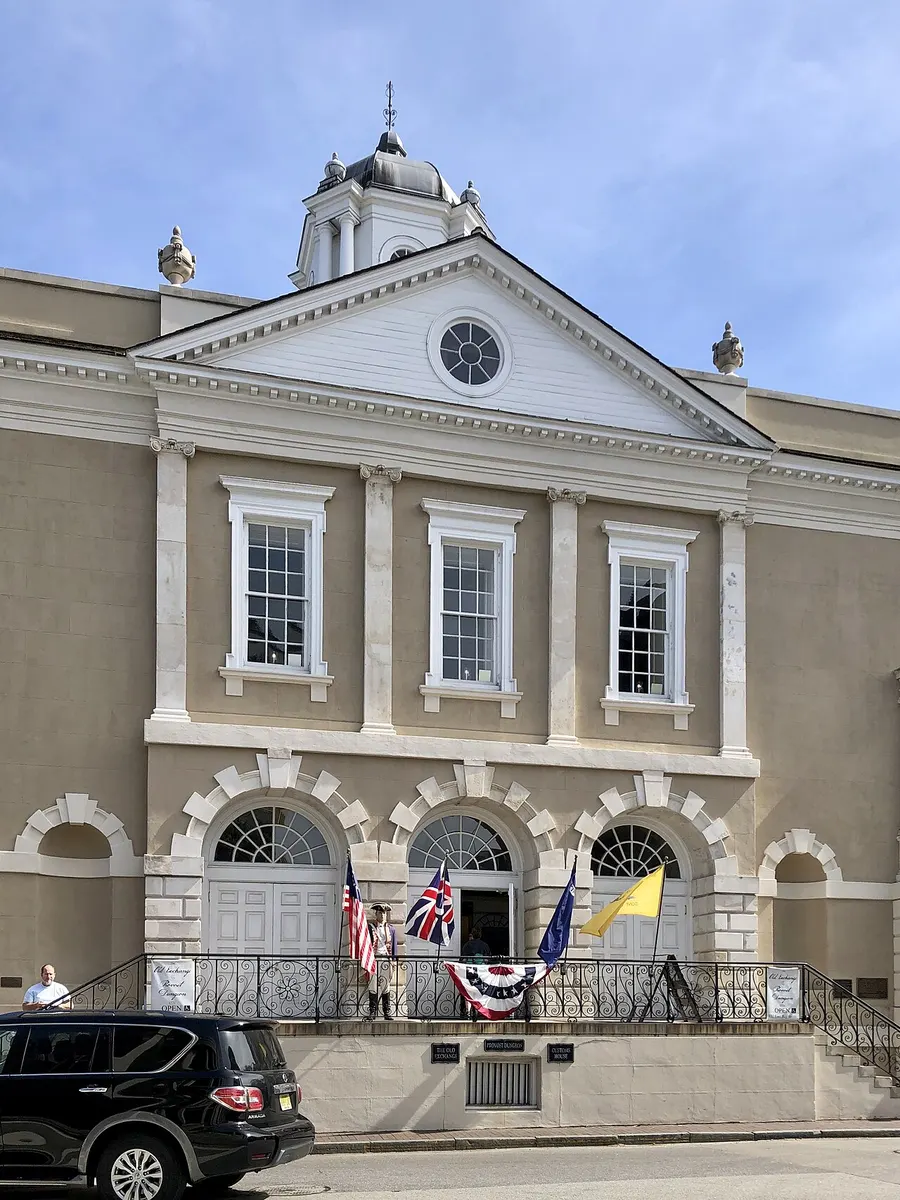 The Old Exchange Building on East Bay Street in Charleston, South Carolina