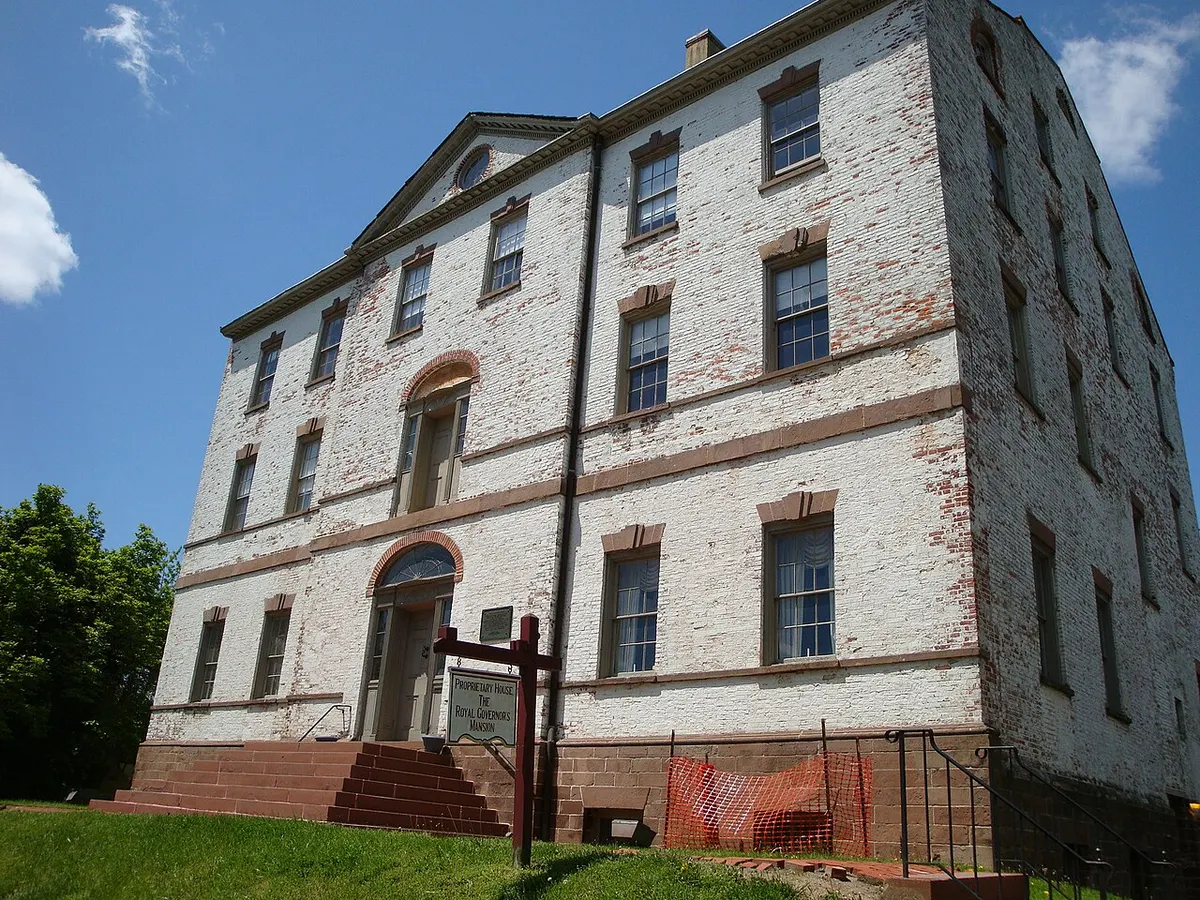 The Proprietary House, the royal governor’s mansion in Perth Amboy, New Jersey
