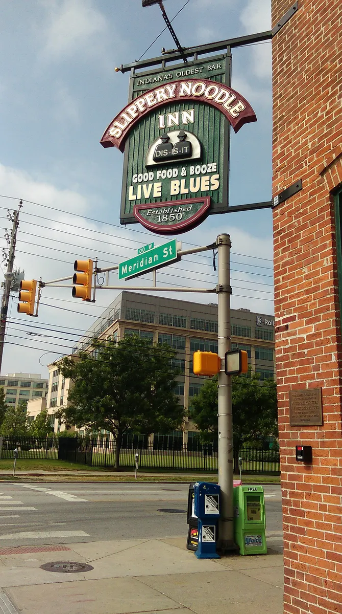 The Slippery Noodle Inn on Meridian Street in Indianapolis, established in 1850